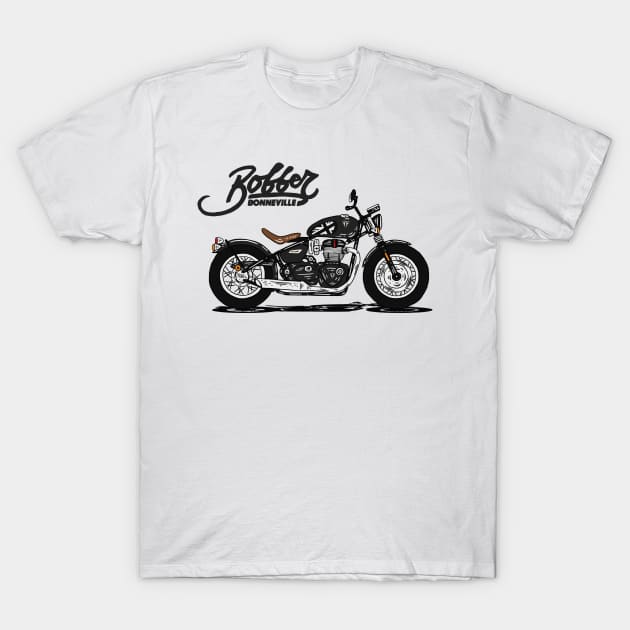 Triumph Bonneville Bobber TFC T-Shirt by Hilmay